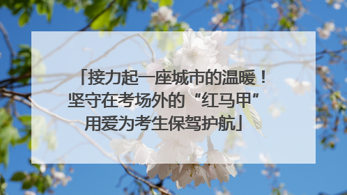 接力起一座城市的温暖！坚守在考场外的“红马甲”用爱为考生保驾护航