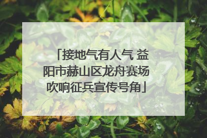 接地气有人气 益阳市赫山区龙舟赛场吹响征兵宣传号角