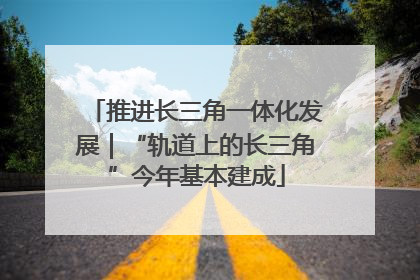 推进长三角一体化发展｜“轨道上的长三角”今年基本建成