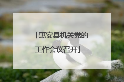 惠安县机关党的工作会议召开