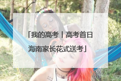 我的高考丨高考首日 海南家长花式送考