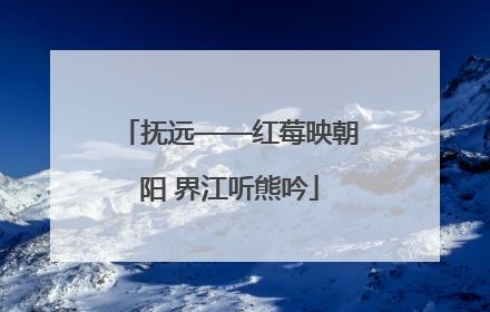 抚远——红莓映朝阳 界江听熊吟