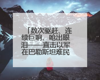 数次驱赶、连续巨响、呛出眼泪——直击以军在巴勒斯坦难民营的行动