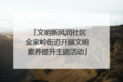 文明新风润社区 金家岭街道开展文明素养提升主题活动