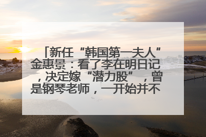 新任“韩国第一夫人”金惠景：看了李在明日记，决定嫁“潜力股”，曾是钢琴老师，一开始并不支持丈夫从政