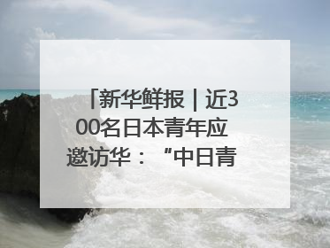 新华鲜报｜近300名日本青年应邀访华：“中日青年可以创造更好的未来”
