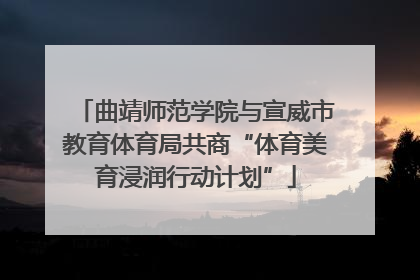 曲靖师范学院与宣威市教育体育局共商“体育美育浸润行动计划”