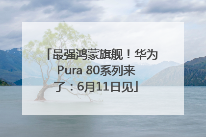 最强鸿蒙旗舰！华为Pura 80系列来了：6月11日见
