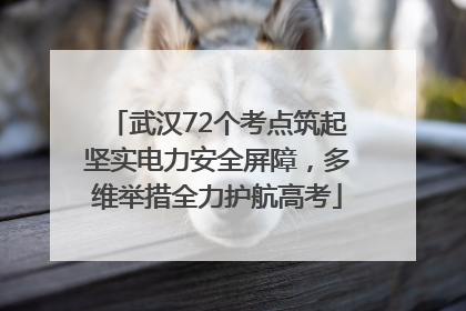 武汉72个考点筑起坚实电力安全屏障，多维举措全力护航高考