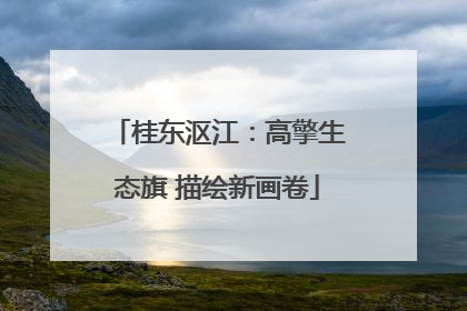 桂东沤江：高擎生态旗 描绘新画卷