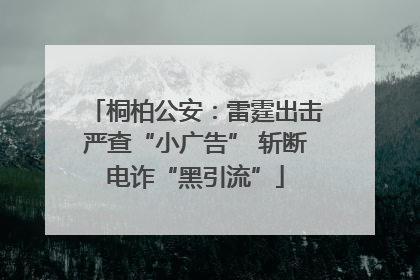桐柏公安：雷霆出击严查“小广告” 斩断电诈“黑引流”