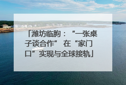 潍坊临朐：“一张桌子谈合作” 在“家门口”实现与全球接轨