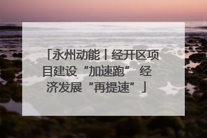 永州动能丨经开区项目建设“加速跑” 经济发展“再提速”