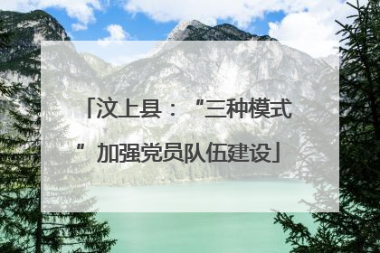 汶上县：“三种模式”加强党员队伍建设