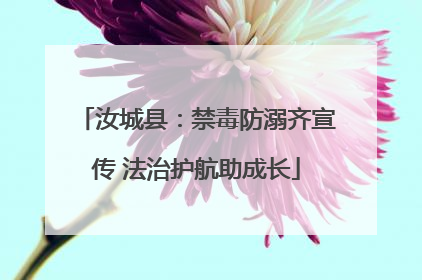 汝城县：禁毒防溺齐宣传 法治护航助成长