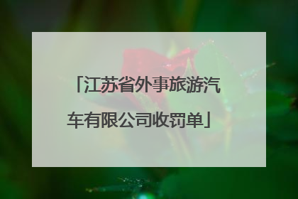 江苏省外事旅游汽车有限公司收罚单