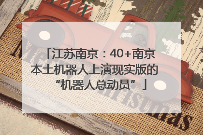 江苏南京：40+南京本土机器人上演现实版的“机器人总动员”