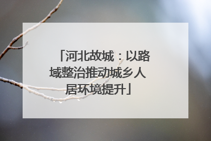 河北故城：以路域整治推动城乡人居环境提升