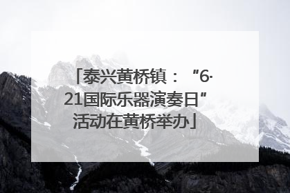 泰兴黄桥镇：“6·21国际乐器演奏日”活动在黄桥举办