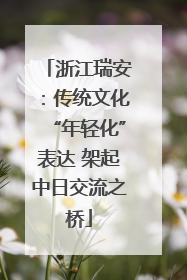 浙江瑞安：传统文化“年轻化”表达 架起中日交流之桥