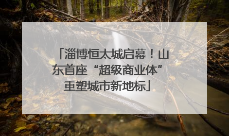 淄博恒太城启幕！山东首座“超级商业体”重塑城市新地标