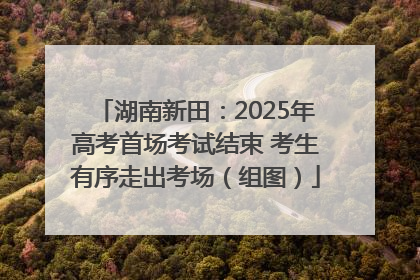 湖南新田：2025年高考首场考试结束 考生有序走出考场（组图）