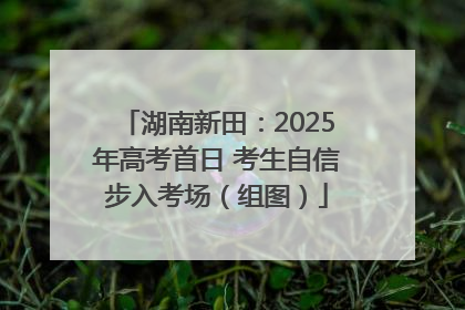 湖南新田：2025年高考首日 考生自信步入考场（组图）
