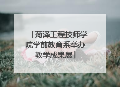菏泽工程技师学院学前教育系举办教学成果展