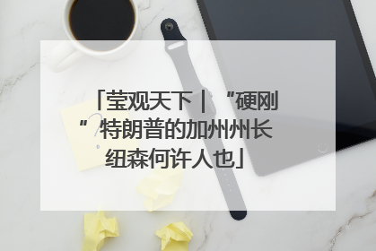 莹观天下｜“硬刚”特朗普的加州州长纽森何许人也