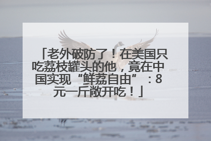 老外破防了！在美国只吃荔枝罐头的他，竟在中国实现“鲜荔自由”：8元一斤敞开吃！