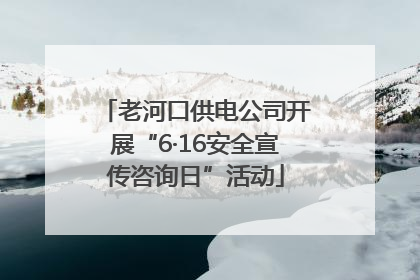 老河口供电公司开展“6·16安全宣传咨询日”活动