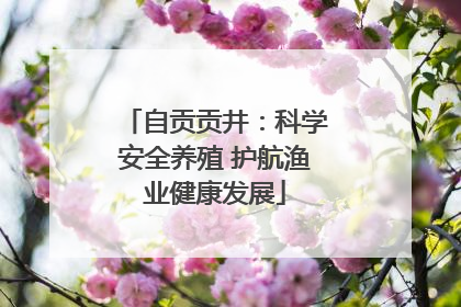 自贡贡井：科学安全养殖 护航渔业健康发展