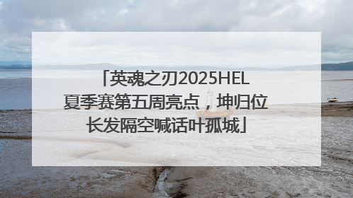 英魂之刃2025HEL夏季赛第五周亮点，坤归位长发隔空喊话叶孤城
