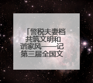 警税夫妻档 共筑文明和谐家风——记第三届全国文明家庭王娜、朱兆鹏家庭