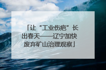 让“工业伤疤”长出春天——辽宁加快废弃矿山治理观察