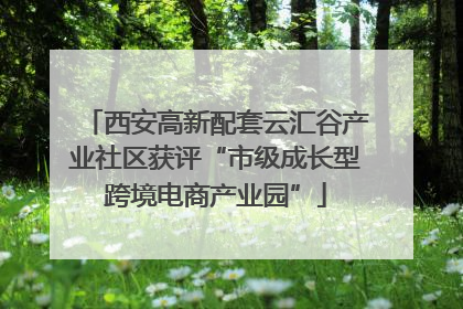 西安高新配套云汇谷产业社区获评“市级成长型跨境电商产业园”