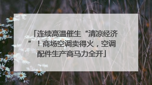 连续高温催生“清凉经济”！商场空调卖得火，空调配件生产商马力全开