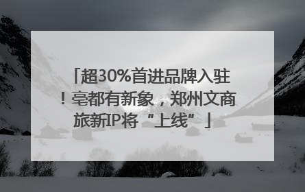 超30%首进品牌入驻！亳都有新象，郑州文商旅新IP将“上线”