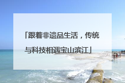 跟着非遗品生活，传统与科技相遇宝山滨江