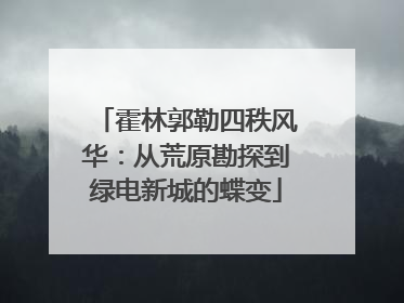 霍林郭勒四秩风华：从荒原勘探到绿电新城的蝶变