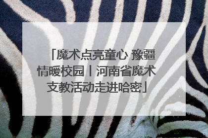 魔术点亮童心 豫疆情暖校园丨河南省魔术支教活动走进哈密