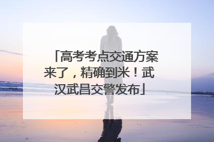 高考考点交通方案来了，精确到米！武汉武昌交警发布