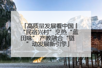 高质量发展看中国丨“民宿兴村”烹热“蓝田味” 产教融合“链”动发展新引擎