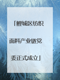 鲤城区纺织面料产业链党委正式成立