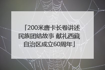 200米唐卡长卷讲述民族团结故事 献礼西藏自治区成立60周年