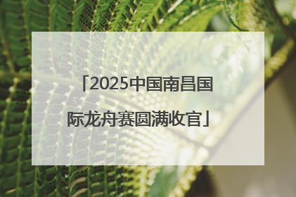 2025中国南昌国际龙舟赛圆满收官