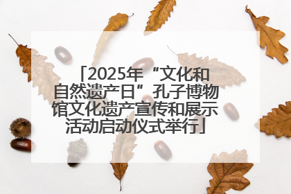 2025年“文化和自然遗产日”孔子博物馆文化遗产宣传和展示活动启动仪式举行