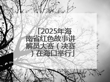 2025年海南省红色故事讲解员大赛（决赛）在海口举行