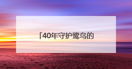 40年守护鹭鸟的他，获评“十佳生态环境志愿者”