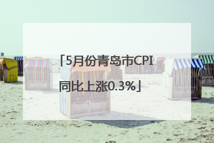 5月份青岛市CPI同比上涨0.3%